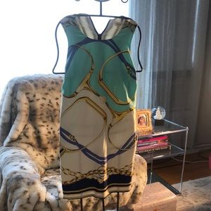 Julie Brown blue & green dress S